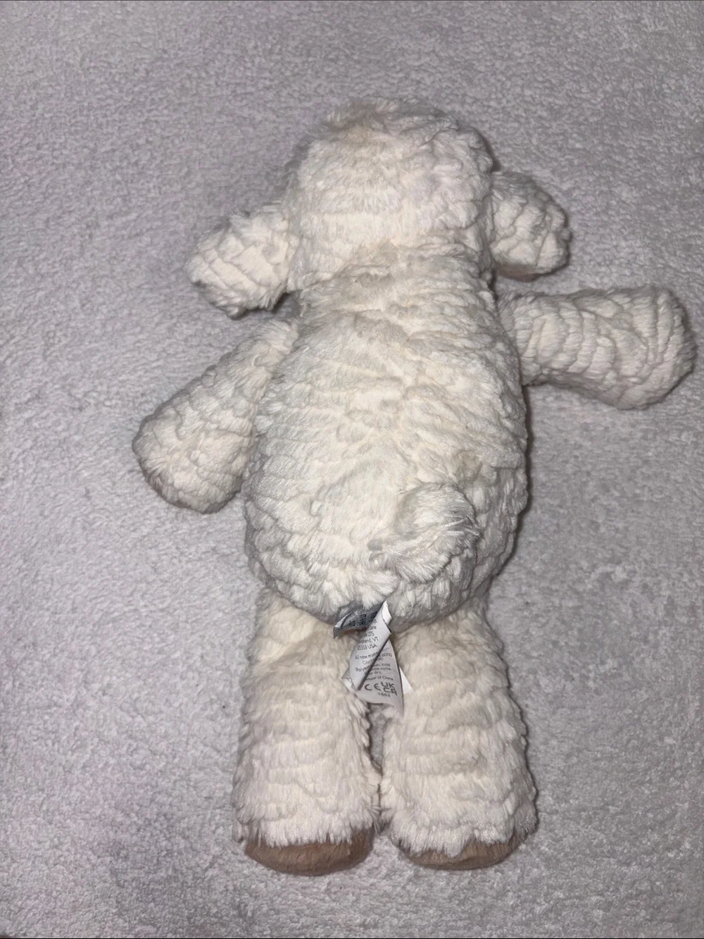 Mary Meyer marshmallow Plush White Lamb Stuffed Animal Pink Nose